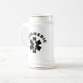 Sanitäter-Stern der Leben-Tasse Bierglas (Vorderseite Links)