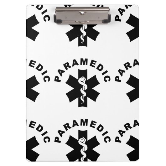 Sanitäter-Thema Klemmbrett (Vorderseite)