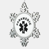 Sanitäter-Thema Schneeflocken Zinn-Ornament (Rechts)