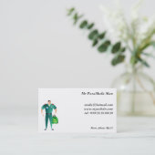 Sanitäter Visitenkarte (Stehend Vorderseite)