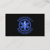Sanitäter-Visitenkarte Visitenkarte (Rückseite)