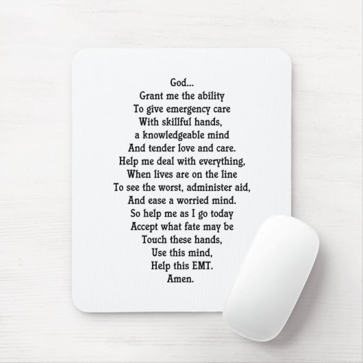 SanitäterMausunterlage Mousepad (Mit Mouse)