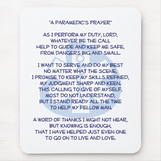 SanitäterMausunterlage Mousepad (Vorne)