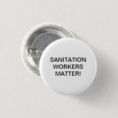 SANITATIONSARBEITNEHMER SPIELEN! BUTTON (Vorne & Hinten)