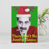 Sanitätsklausel Feiertagskarte (Stehend Vorderseite)