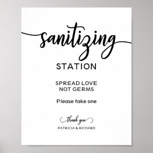 Sanitisierungs-Station verbreitet Liebe nicht Germ Poster