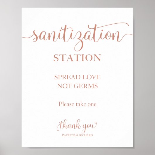 Sanitisierungs-Workstation verbreitet Liebe nicht  Poster (Vorne)