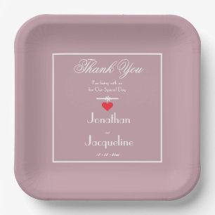 Sanitizer Wipes dusty Pink Wedding Custom Modern Pappteller