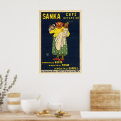 Sanka Vintage 1929 Kaffeeplakat Poster (Küche)