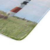 Sankaty Head Lighthouse Nantucket MA Cutting Board Schneidebrett (Ecke)