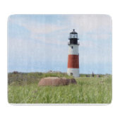 Sankaty Head Lighthouse Nantucket MA Cutting Board Schneidebrett (Vorderseite)