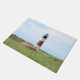 Sankaty Head Lighthouse, Nantucket MA Door Mat Fußmatte
