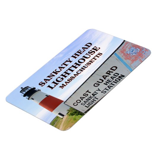 Sankaty Head Lighthouse, Nantucket MA Flex Magnet (Linke Seite)