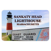 Sankaty Head Lighthouse, Nantucket MA Flex Magnet (Horizontal)
