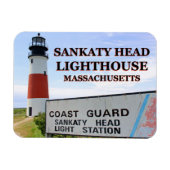 Sankaty Head Lighthouse, Nantucket MA Flex Magnet (Horizontal)