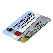 Sankaty Head Lighthouse, Nantucket MA Flex Magnet (Linke Seite)