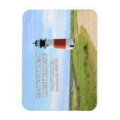Sankaty Head Lighthouse, Nantucket MA Flex Magnet (Vertikal)