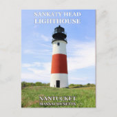 Sankaty Head Lighthouse, Nantucket MA Postcard Postkarte (Vorderseite)