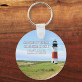 Sankaty Head Lighthouse, Nantucket MA Schlüsselanh Schlüsselanhänger (Vorderseite)