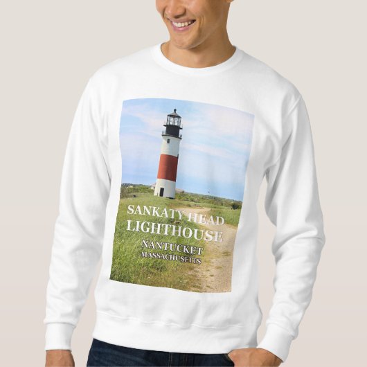 Sankaty Head Lighthouse, Nantucket MA Sweatshirt (Vorderseite)