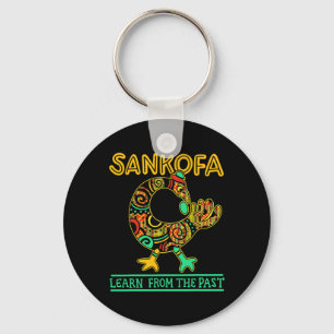 Sankofa African Bird Black History Monat Juni Schlüsselanhänger