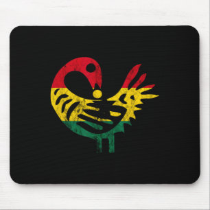 Sankofa African Bird Ghanese Flag Pride Juneteenth Mousepad