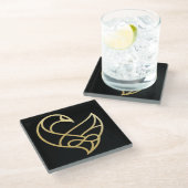 Sankofa Ascension Sankofa Bird  Coasters Glasuntersetzer (Schrägansicht)