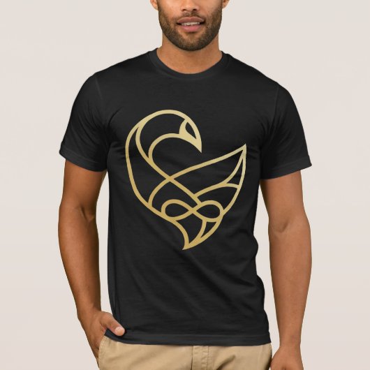 Sankofa Aufstieg Sankofa Vogel T-Shirt (Vorderseite)