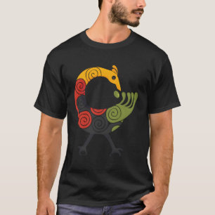 Sankofa Bird Adinkra Kunst in panafrikanischen Far T-Shirt