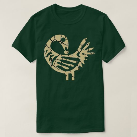 Sankofa Bird African Bird Simple Pattern Juneteent T-Shirt (Design vorne)