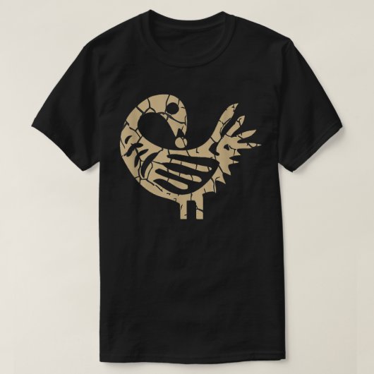 Sankofa Bird African Bird Simple Pattern Juneteent T-Shirt (Design vorne)