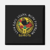 Sankofa Black History Monte Adinkra Ghana Magnet (Vorne)