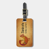 Sankofa Gepäckanhänger ~ Pergament (Vorderseite vertikal)