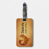 Sankofa Gepäckanhänger ~ Pergament (Rückseite vertikal)