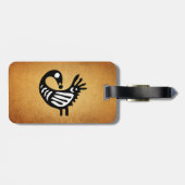 Sankofa Gepäckanhänger ~ Pergament/Schwarzweiss (Rückseite horizontal)