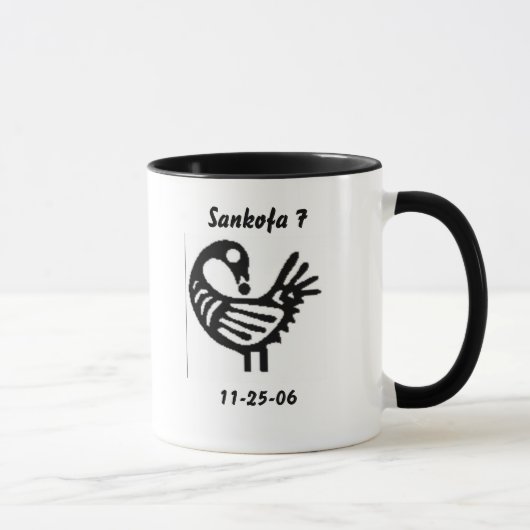 sankofa Jahrestags-Tasse Tasse (Rechts)