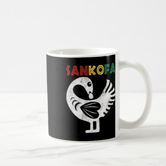 Sankofa Juneteenth Ghana Adinkra Symbol Sankofa Kaffeetasse (Rechts)