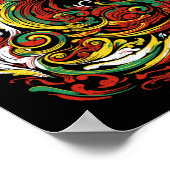 Sankofa Juneteenth Ghana Sankofa Symbol Adinkra Poster (Ecke)