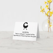 SANKOFA KARTE (Gelbe Blume)