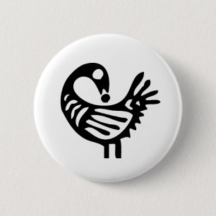Sankofa Knopf Button