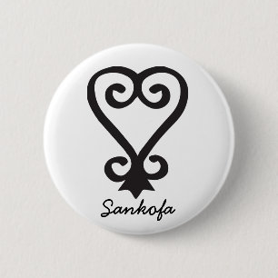 Sankofa Knopf Button