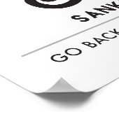 Sankofa | Return and get it - Adinkra Symbol Poster (Ecke)