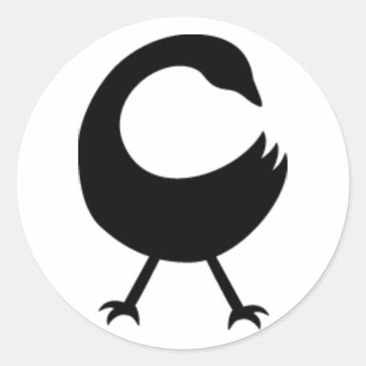 Sankofa Round Sticker (Vorderseite)