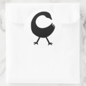 Sankofa Round Sticker (Tasche)