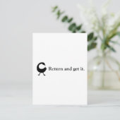 Sankofa "Rückkehr und erhält es. " Postkarte (Stehend Vorderseite)