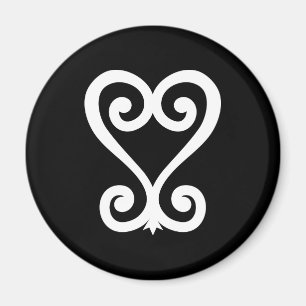 Sankofa Rückkehr und erhält ihm - Adinkra Symb Magnet