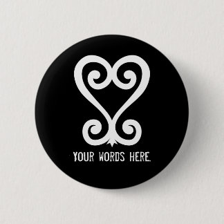 Sankofa | Rückkehr und erhält ihm - Adinkra Symbol Button