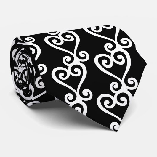 Sankofa | Rückkehr und erhält ihm - Adinkra Symbol Krawatte (Gerollt)