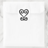 Sankofa Schwarz/Weiß Sticker (Tasche)
