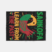 Sankofa Symbol And Adinkra Ghana For Black History Fleecedecke (Vorderseite (Horizontal))